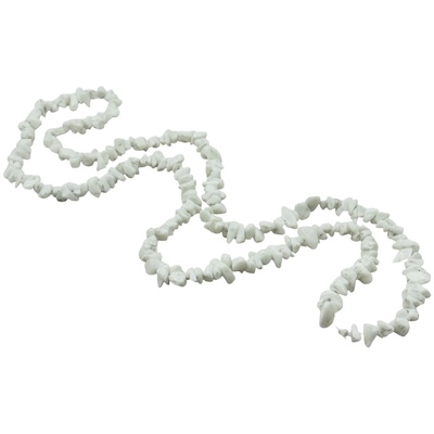 Semi-Precious White Shell Chip Necklace Strand